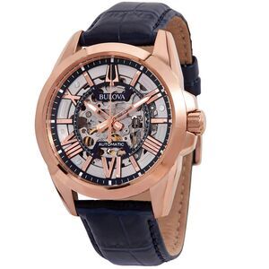 Bulova Sutton Automatic Skeleton Dial Mens Watch